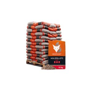 Heizfuxx Holzpellets Red ENplus A1 975 kg Palette (65 × 15 kg)