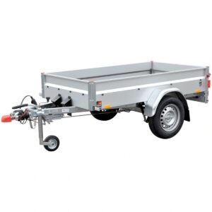 Gebremster PKW-Anhänger 108 x 201 cm mit Stützrad – Nutzlast 685 kg